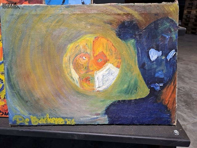 Lot 41 - abstracte schilderijen - debackere - afbeelding 2 van  4