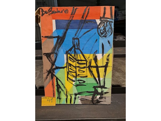 Lot 41 - abstracte schilderijen - debackere - afbeelding 3 van  4
