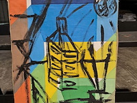 Lot 41 - abstracte schilderijen - debackere - afbeelding 3 van  4