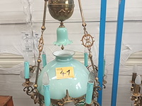 Lot 41 - grote kinké luster in koper - afbeelding 1 van  6