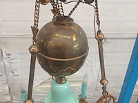 Lot 41 - grote kinké luster in koper - afbeelding 2 van  6