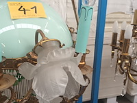 Lot 41 - grote kinké luster in koper - afbeelding 4 van  6