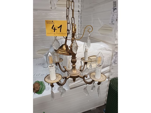 Lot 41 - luster koper met kristallen - afbeelding 1 van  4