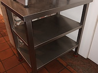 Lot 41 - rvs werktafel - afbeelding 1 van  3