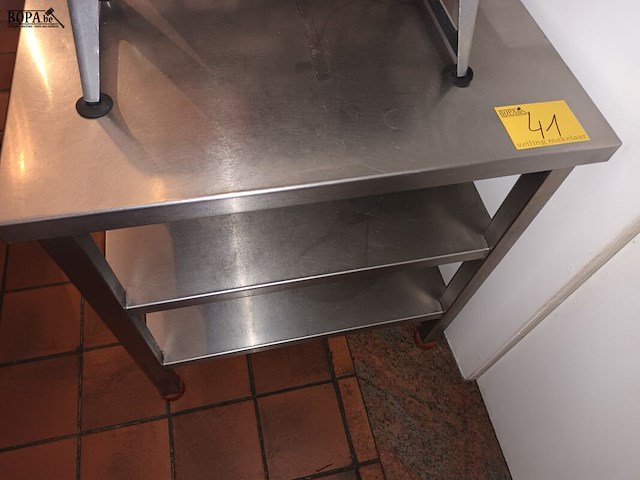 Lot 41 - rvs werktafel - afbeelding 3 van  3