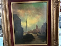 Lot 41 - schilderij boot get.