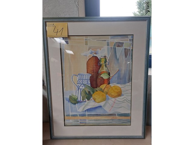 Lot 41 - schilderij get gloriam - afbeelding 1 van  2