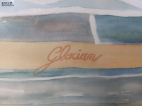 Lot 41 - schilderij get gloriam - afbeelding 2 van  2