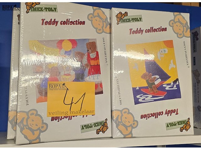 Lot 41 - teddy collection puzzels nieuw 6 dozen - afbeelding 1 van  3
