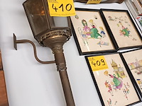Lot 410 - koetslantaarn in koper - afbeelding 1 van  4