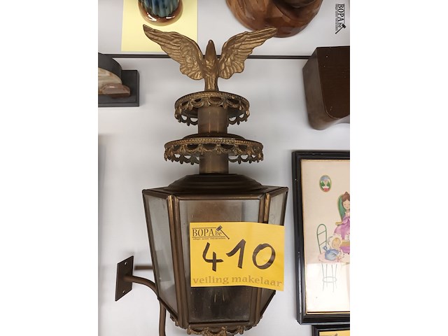 Lot 410 - koetslantaarn in koper - afbeelding 3 van  4