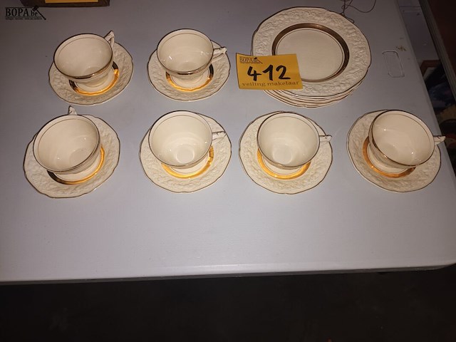 Lot 412 - servies florentine england. 18 stuks - afbeelding 1 van  4