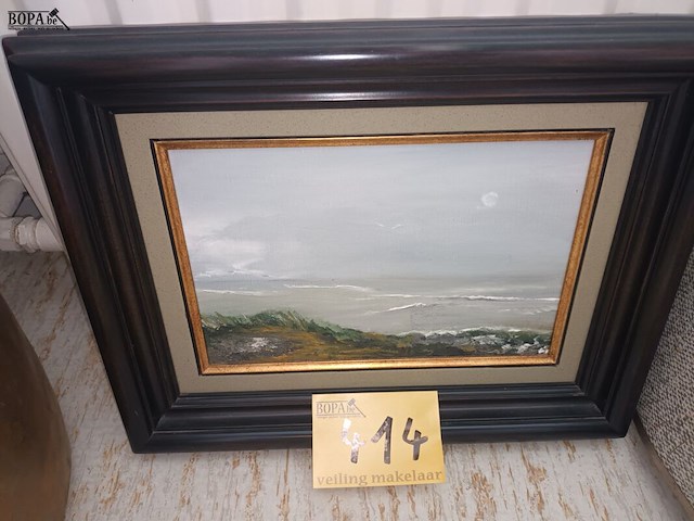 Lot 414 - kader zeezicht - afbeelding 1 van  3