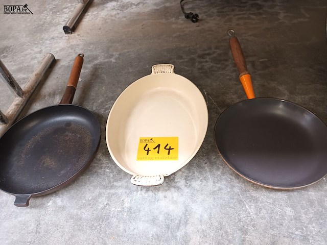 Lot 414 - le creuset. 3 stuks - afbeelding 1 van  3