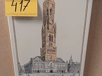 Lot 417 - emaille bord brugge