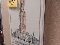 Lot 417 - emaille bord brugge - afbeelding 2 van  3