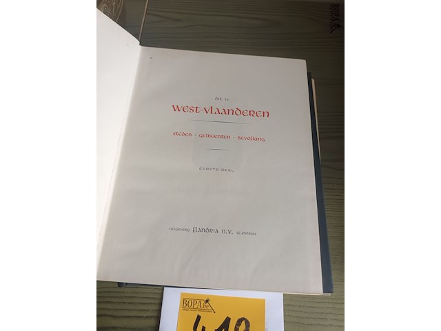 Lot 419 - boeken dit is west-vlaanderen - afbeelding 3 van  3