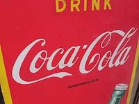 Lot 419 - emaille bord coca-cola 1957 - afbeelding 2 van  5
