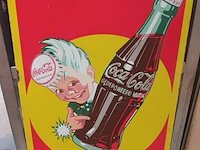 Lot 419 - emaille bord coca-cola 1957 - afbeelding 3 van  5