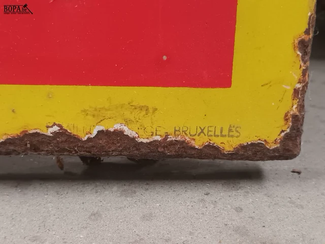 Lot 419 - emaille bord coca-cola 1957 - afbeelding 5 van  5