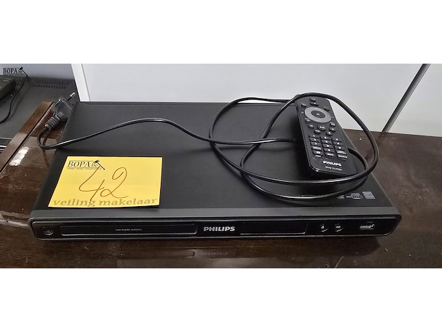 Lot 42 - dvd speler philips met afstandsbediening - afbeelding 1 van  4