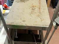 Lot 42 - industriële kar op wielen, verstelbaar in hoogte - afbeelding 2 van  4