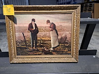 Lot 42 - replica 'het angelus' van jean-francois millet 1858 - afbeelding 1 van  1