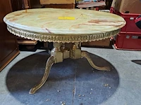 Lot 42 - vintage hollywood regency-stijl '70 salontafel messing onder - afbeelding 2 van  3
