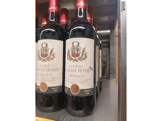 Lot 420 - flessen bordeaux wijn. 9 stuks - afbeelding 2 van  4