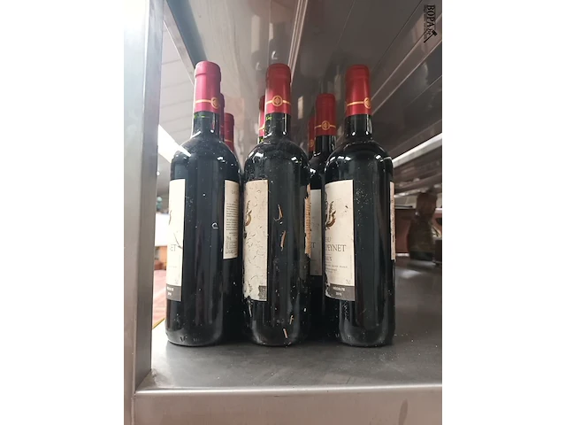 Lot 420 - flessen bordeaux wijn. 9 stuks - afbeelding 3 van  4