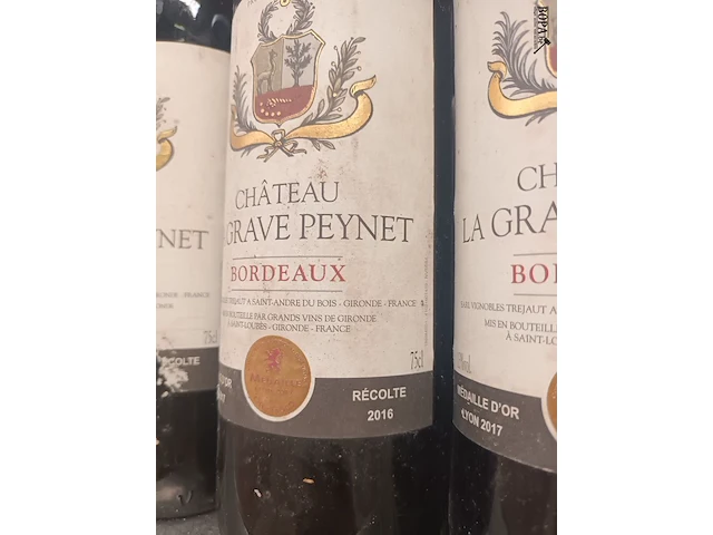 Lot 420 - flessen bordeaux wijn. 9 stuks - afbeelding 4 van  4
