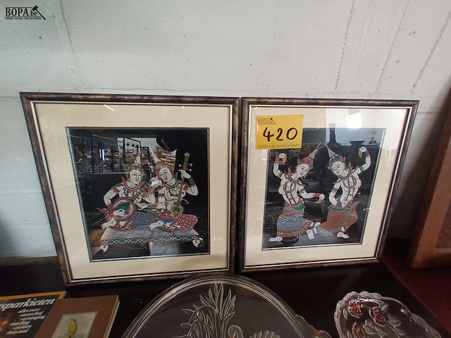 Lot 420 - kaders india. 2 stuks - afbeelding 1 van  3