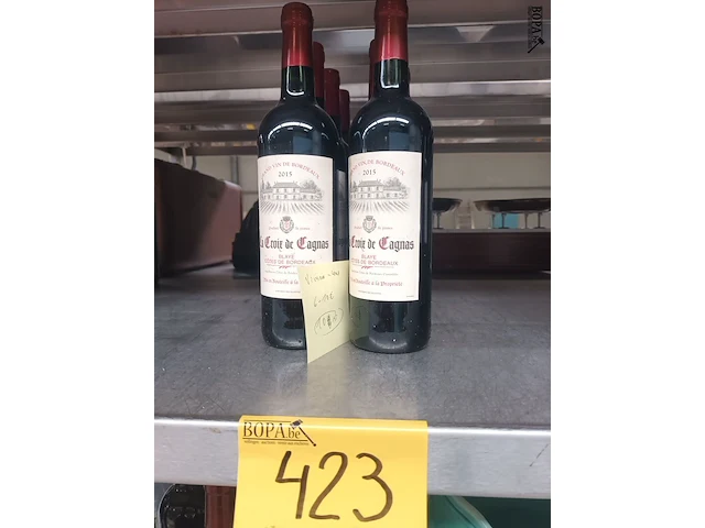 Lot 423 - flessen bordeaux wijn. 10 stuks - afbeelding 1 van  4