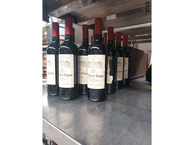 Lot 424 - flessen bordeaux wijn. 14 stuks - afbeelding 2 van  3