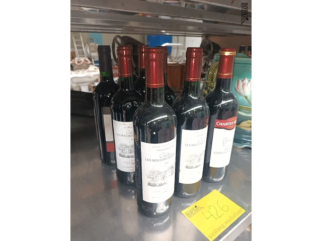 Lot 426 - flessen bordeaux wijn. 8 stuks - afbeelding 2 van  4