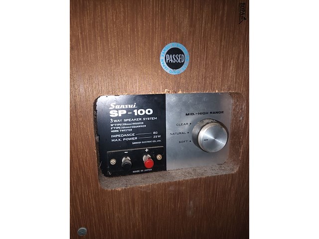 Lot 426 - luidsprekers sansui sp-100. 2 stuks - afbeelding 2 van  5