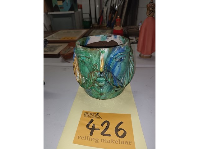 Lot 426 - sierpot vlaams aardewerk - afbeelding 1 van  4