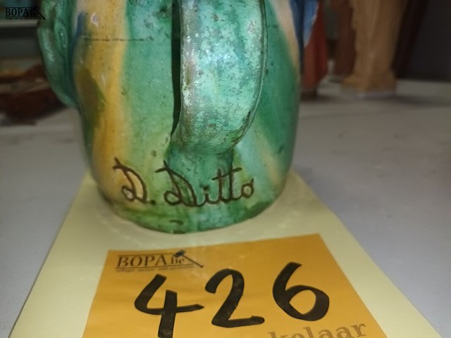 Lot 426 - sierpot vlaams aardewerk - afbeelding 3 van  4