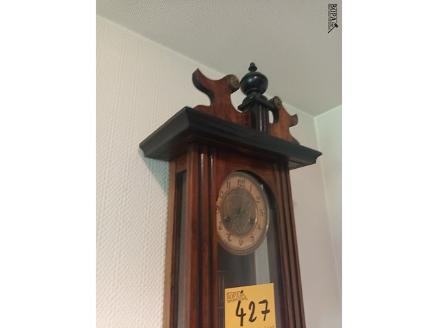 Lot 427 - antieke muurklok - afbeelding 4 van  4