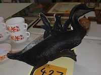 Lot 427 - beeld eend in gietijzer - afbeelding 3 van  3
