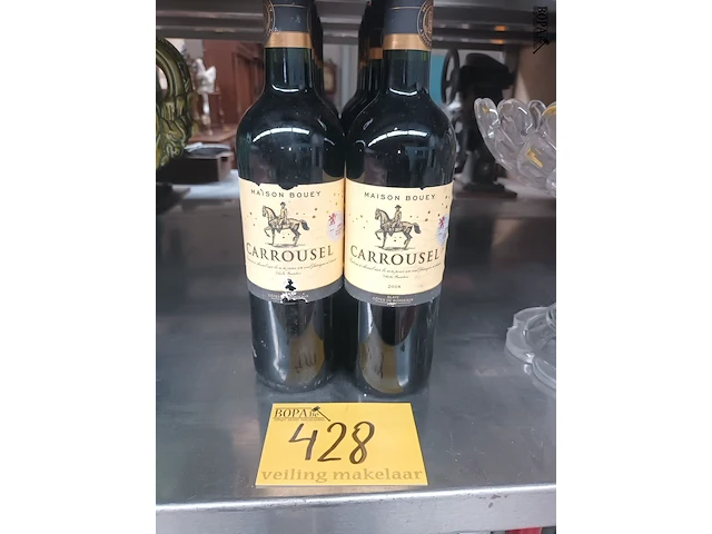 Lot 428 - flessen wijn carousel 2019. 10 stuks - afbeelding 1 van  3