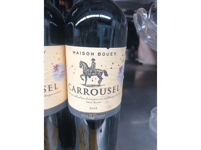 Lot 428 - flessen wijn carousel 2019. 10 stuks - afbeelding 3 van  3