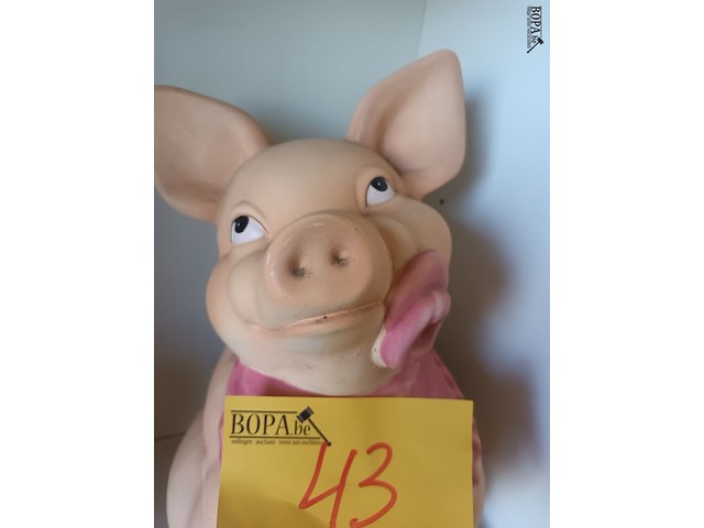 Lot 43 - groot spaarvarken - afbeelding 2 van  5