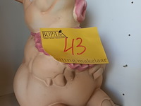 Lot 43 - groot spaarvarken - afbeelding 4 van  5