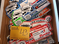 Lot 43 - rally ieper stickers. jaren ‘70 en ‘80. 24 stuks - afbeelding 1 van  5