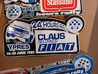 Lot 43 - rally ieper stickers. jaren ‘70 en ‘80. 24 stuks - afbeelding 5 van  5