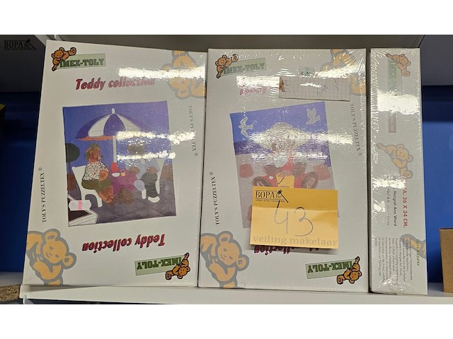 Lot 43 - teddy collection puzzels nieuw 7 dozen - afbeelding 1 van  3
