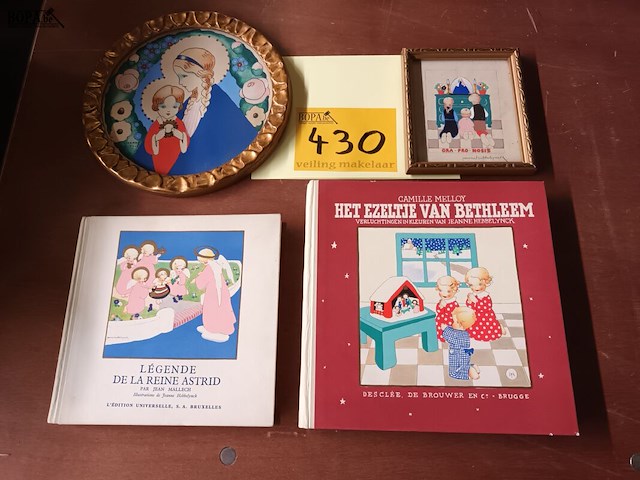 Lot 430 - boeken en kaders jeanne hebbelynk - afbeelding 1 van  5