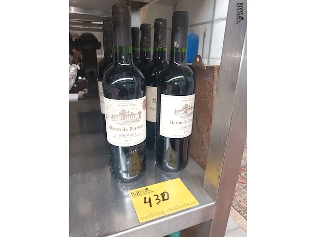 Lot 430 - flessen bordeaux wijn. 8 stuks - afbeelding 1 van  3
