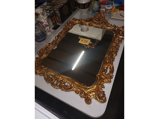 Lot 432 - vergulde spiegel - afbeelding 1 van  4